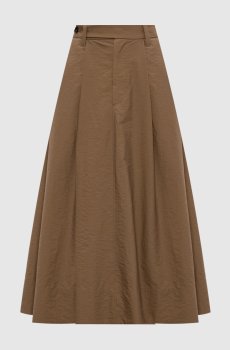 Коричневая юбка с цепочкой