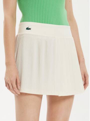 Lacoste Спідниця в складку JF7475 Écru Regular Fit Lacoste Спідниця в складку JF7475 Écru Regular Fit