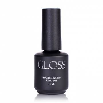 База для гель-лака Gloss Hard Base UV/LED Soak Off, 15 мл База для гель-лака Gloss Hard Base UV/LED Soak Off, 15 мл