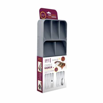Двойной лоток для столовых приборов Omak Plastik Deco Bella, 38.8*17*5.2 см (50804) Двойной лоток для столовых приборов Omak Plastik Deco Bella, 38.8*17*5.2 см (50804)