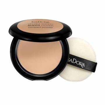 Компактная пудра для лица IsaDora Velvet Touch Sheer Cover Compact Powder 45 Neutral Beige, 10 г Компактная пудра для лица IsaDora Velvet Touch Sheer Cover Compact Powder 45 Neutral Beige, 10 г