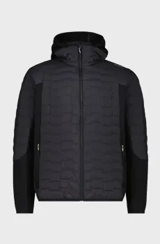 Мужская темно-серая лыжная куртка HYBRID FIX HOOD PRIMALO Серый 52 CMP 35Z2497-U423