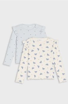 Футболки з довгим рукавом, упаковка 2 шт. - різнобарвний