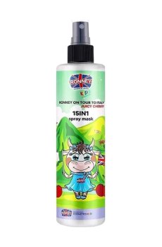 Детский несмываемый спрей-кондиционер для волос 15 в 1 Ronney Kids On Tour To Italy Juicy Cherry 15 In 1 Spray Mask, 285 мл