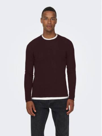 Only & Sons Светр 22016980 Бордовий Regular Fit Only & Sons Светр 22016980 Бордовий Regular Fit