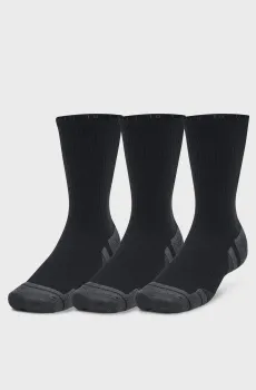 Черные носки (3 пары) UA Performance Tech 3pk Crew Черный 47.5-50.5 Under Armour 1379512-001