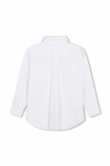 Детская хлопковая рубашка Marc Jacobs цвет белый W60254