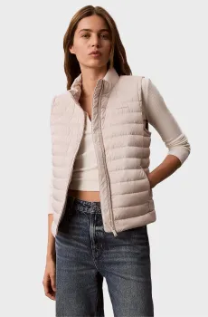 Женский бежевый жилет PUFFER VEST Бежевый L Calvin Klein LV044G503G