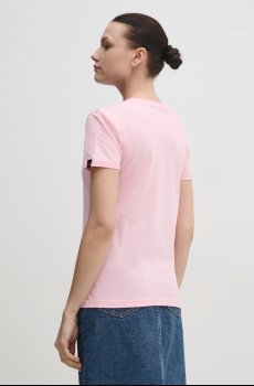 Хлопковая футболка Alpha Industries New Basic T Wmn
