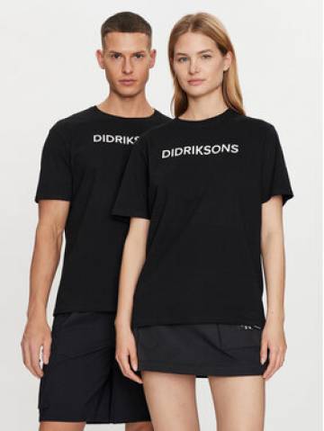 Didriksons Футболка Harald 505551 Чорний Regular Fit Didriksons Футболка Harald 505551 Чорний Regular Fit