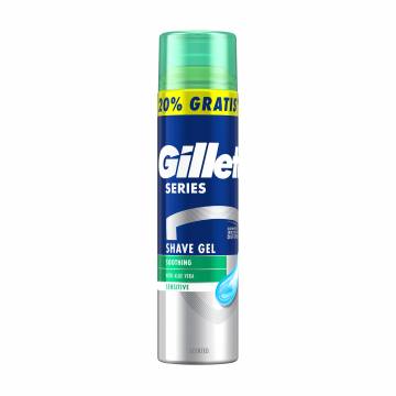 Гель для бритья Gillette Series для чувствительной кожи, с алоэ вера, 240 мл Гель для бритья Gillette Series для чувствительной кожи, с алоэ вера, 240 мл