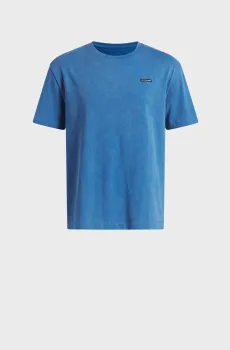 Детская синяя футболка UA B HWT OS WASH SS Синий 14 Under Armour 6016239-430