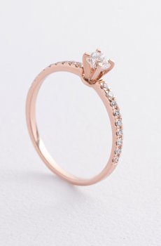 Помолвочное золотое кольцо с бриллиантами 245361321