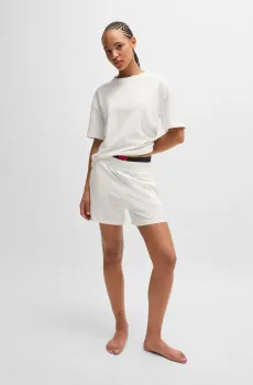 Женский домашний молочный костюм Белый M HUGO 9789