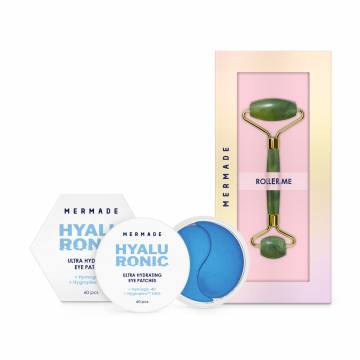 Набор для лица Mermade Hyaluronic (гидрогелевые патчи для кожи вокруг глаз, 60 шт + нефритовый роллер, 1 шт) Набор для лица Mermade Hyaluronic (гидрогелевые патчи для кожи вокруг глаз, 60 шт + нефритовый роллер, 1 шт)