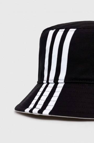 Шляпа из хлопка adidas Originals цвет чёрный хлопковый Шляпа из хлопка adidas Originals цвет чёрный хлопковый