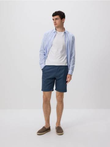 Reserved - Шорти regular з бавовни - темно-синій - 9328N-95X