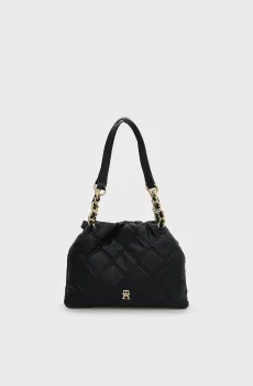 Женская черная сумка FEMININE MINI TOTE Черный ONESIZE Tommy Hilfiger AW0AW18716