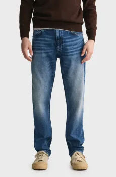 Мужские синие джинсы SLIM Синий 38-32 Gant 1000260