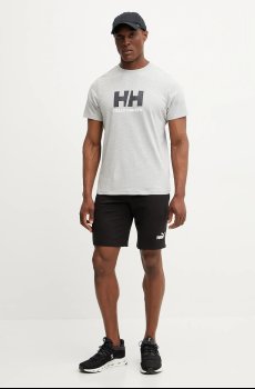 Хлопковая футболка Helly Hansen HH LOGO