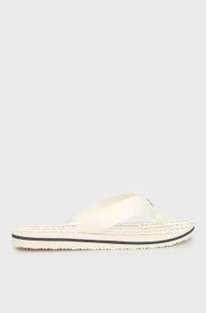 Женские белые вьетнамки с узором TH CHAIN PRINT BEACH SANDAL Белый 37 Tommy Hilfiger FW0FW08514