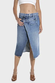 Женская голубая джинсовая юбка Голубой 25 Replay W9982 .000.10374