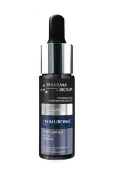 Сыворотка PHARMA GROUP Laboratories Коллаген+гиалуроновая кислота, против седины, 14 мл