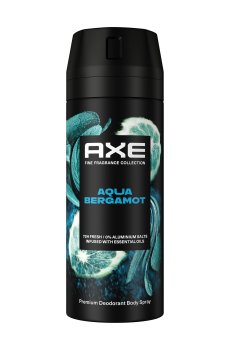 Парфюмированный дезодорант-спрей Axe Fine Fragrance Collection Premium Deodorant Body Spray 72H, Aqua Bergamot мужской, 150 мл