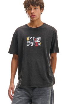 Cropp - Футболка з принтом - темно-сірий