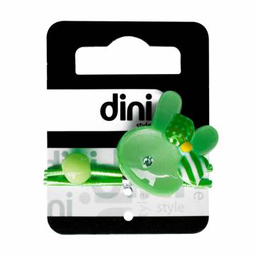 Резинка для волос Dini Kids Зайка, зеленая, 1 шт (d-043) Резинка для волос Dini Kids Зайка, зеленая, 1 шт (d-043)