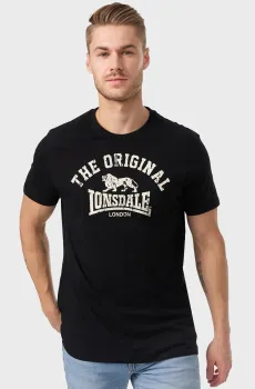 Мужская черная футболка Черный M Lonsdale 112048