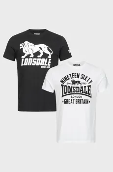 Мужская футболка (2 шт) BYLCHAU Разноцветный S Lonsdale 114063