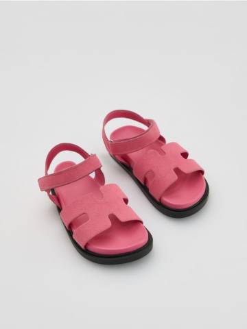 Reserved - Босоніжки зі штучної замші - яскраво-рожевий - 705DL-42X Reserved - Босоніжки зі штучної замші - яскраво-рожевий - 705DL-42X