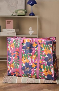 Сумка для зберігання з квітковим мотивом - різнобарвний