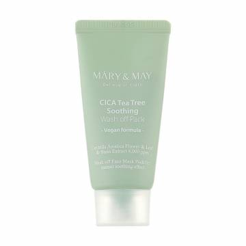 Успокаивающая очищающая маска для лица Mary & May Cica Tea Tree Soothing Wash Off Pack, 30 г Успокаивающая очищающая маска для лица Mary & May Cica Tea Tree Soothing Wash Off Pack, 30 г