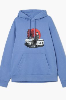 Cropp - Худі з принтом - гіацинтовий