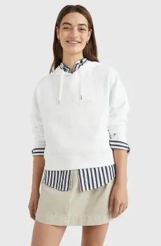 Женское белое худи REG EMB HILFIGER FLORAL Белый L Tommy Hilfiger WW0WW37787