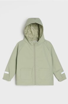 Куртка з капюшоном і світловідбивними елементами - блідо-зелений