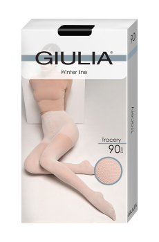 Колготки женские Giulia Tracery с шортиками, 90 DEN, Black, размер 4