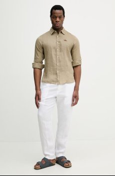 Льняная рубашка Aeronautica Militare