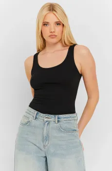 Женская черная майка Черный XS Tally Weijl SSLCOSIMMA