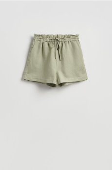 Reserved - Шорти з льону та віскози - блідо-зелений - 486HV-07X