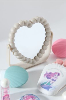 Косметичне дзеркало у формі серця Disney Princess - білий