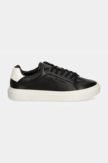 Кроссовки Calvin Klein CUPSOLE LACE UP W/ML LTH цвет чёрный HW0HW02201 Кроссовки Calvin Klein CUPSOLE LACE UP W/ML LTH цвет чёрный HW0HW02201