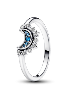 Каблучка "Блискучий блакитний місяць"