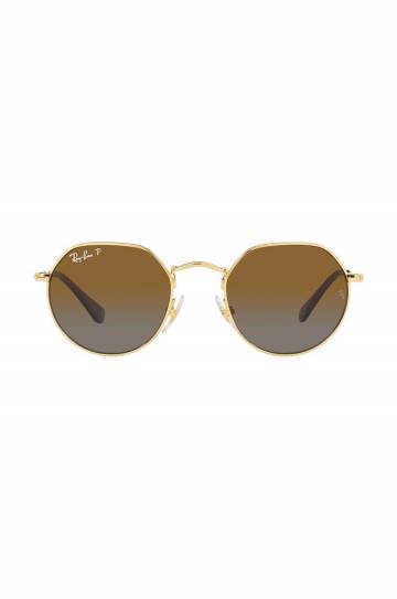 Детские солнцезащитные очки Ray-Ban Junior Jack цвет коричневый 0RJ9565S-Polarized Детские солнцезащитные очки Ray-Ban Junior Jack цвет коричневый 0RJ9565S-Polarized