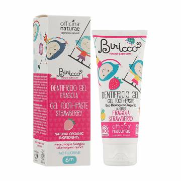 Детская органическая зубная паста Officina Naturae Toothpaste Gel Strawberry с клубничным вкусом, 75 мл Детская органическая зубная паста Officina Naturae Toothpaste Gel Strawberry с клубничным вкусом, 75 мл