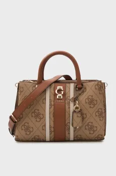 Женская бежевая сумка с узором ERENIA Бежевый ONESIZE Guess HWSO7838060