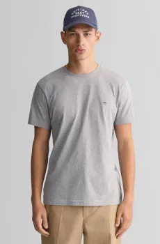 Мужская серая футболка SLIM SHIELD SS Серый XL Gant 2003185