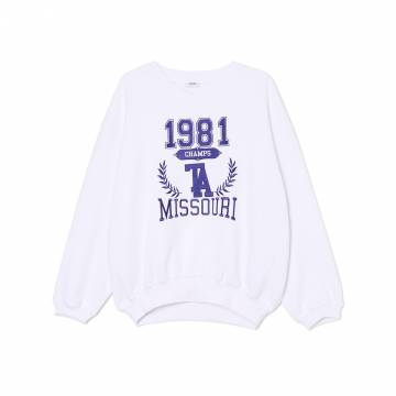 Cropp - Світшот з принтом - білий